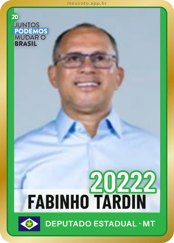 Carta de Fabinho Tardin, número 20222, Podemos