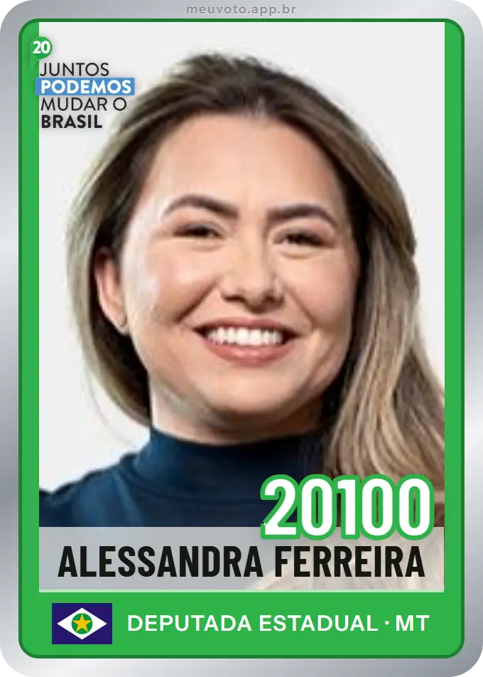 Carta de Alessandra Ferreira, número 20100, Podemos