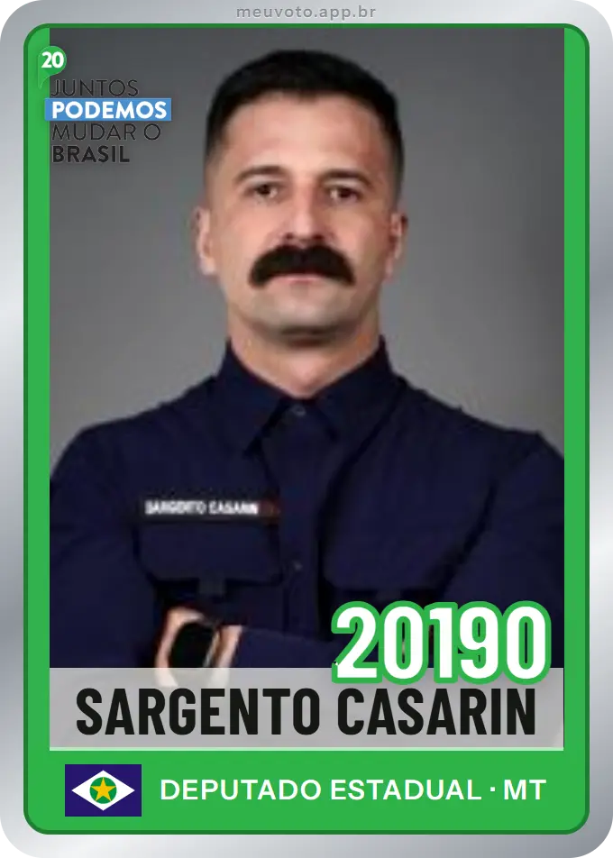 Carta de Sargento Casarin, número 20190, Podemos