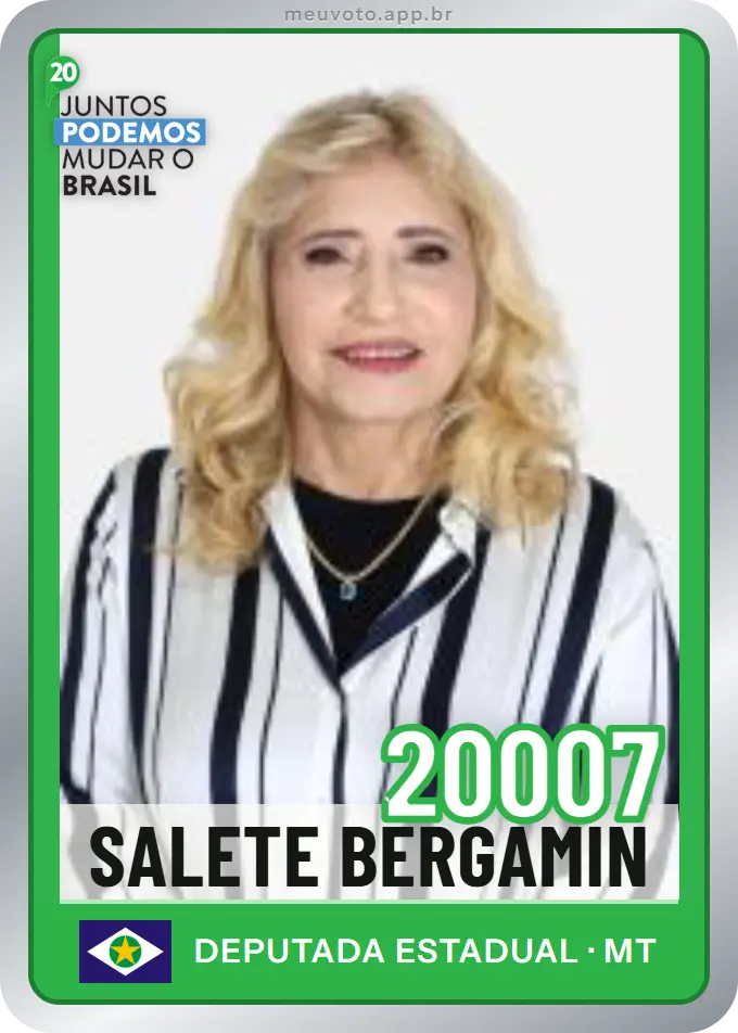 Carta de Salete Bergamin, número 20007, Podemos