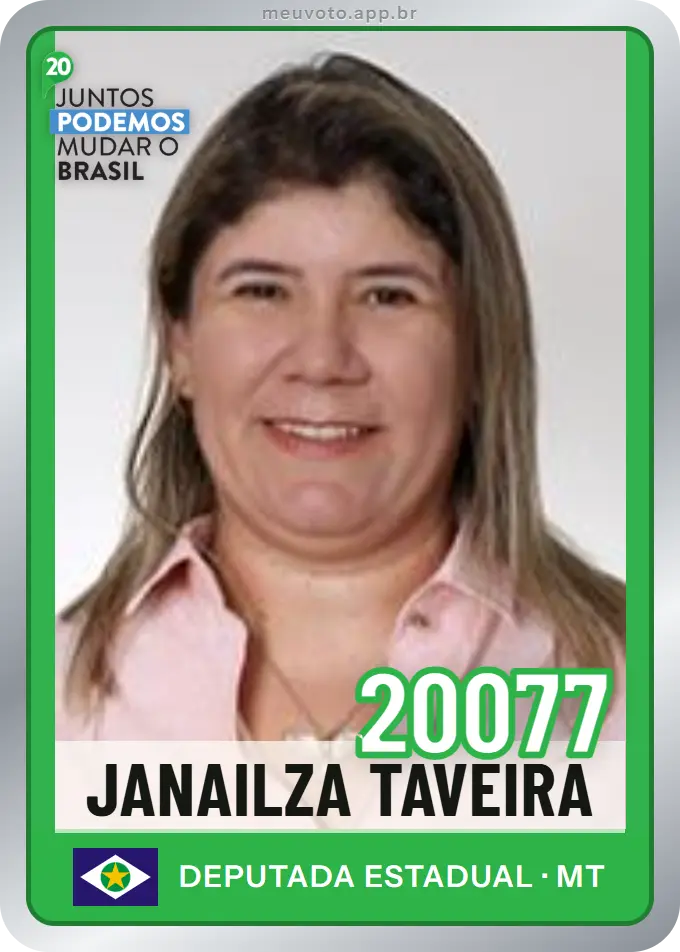 Carta de Janailza Taveira, número 20077, Podemos