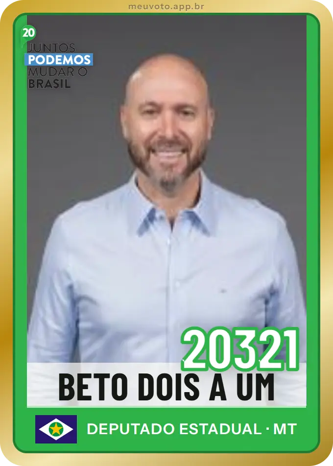 Carta de Beto Dois A Um, número 20321, Podemos