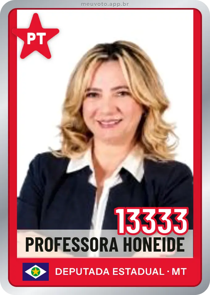Carta de Professora Honeide, número 13333, PT