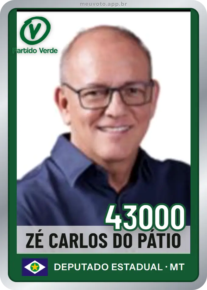 Carta de Zé Carlos do Pátio, número 43000, PV