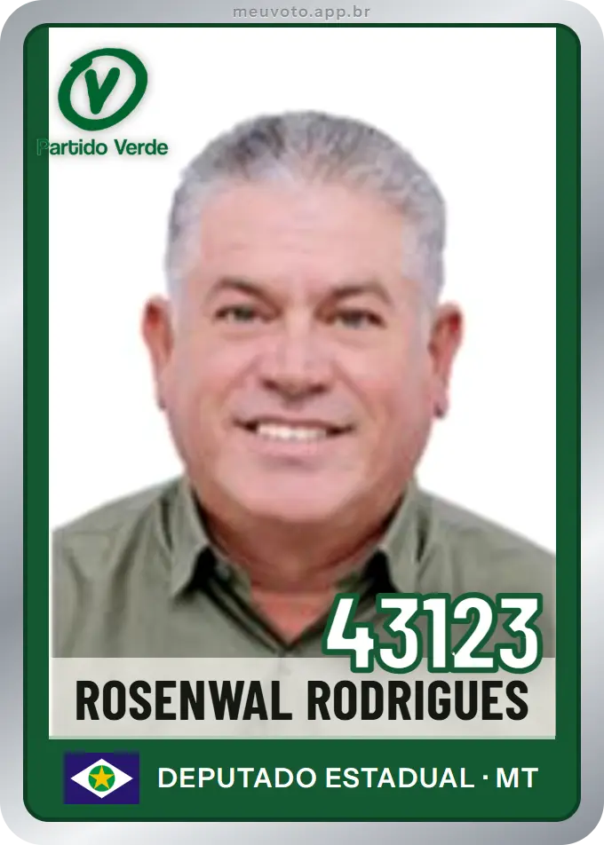 Carta de Rosenwal Rodrigues, número 43123, PV