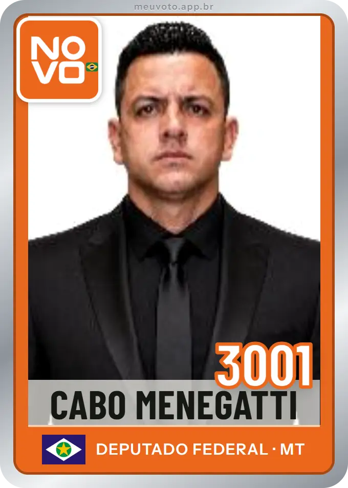 Carta de Cabo Menegatti, número 3001, Novo