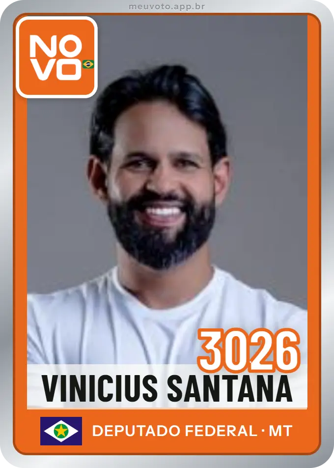 Carta de Vinicius Santana, número 3026, Novo