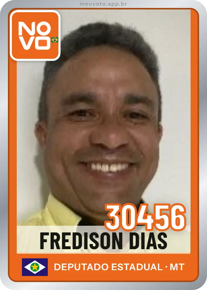 Carta de Fredison Dias, número 30456, Novo