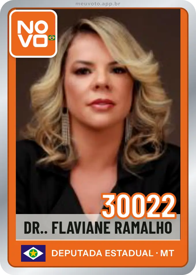 Carta de Dr.. Flaviane Ramalho, número 30022, Novo