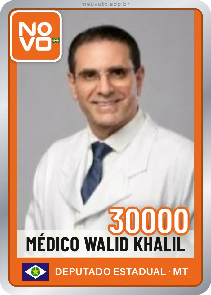 Carta de Médico Walid Khalil, número 30000, Novo