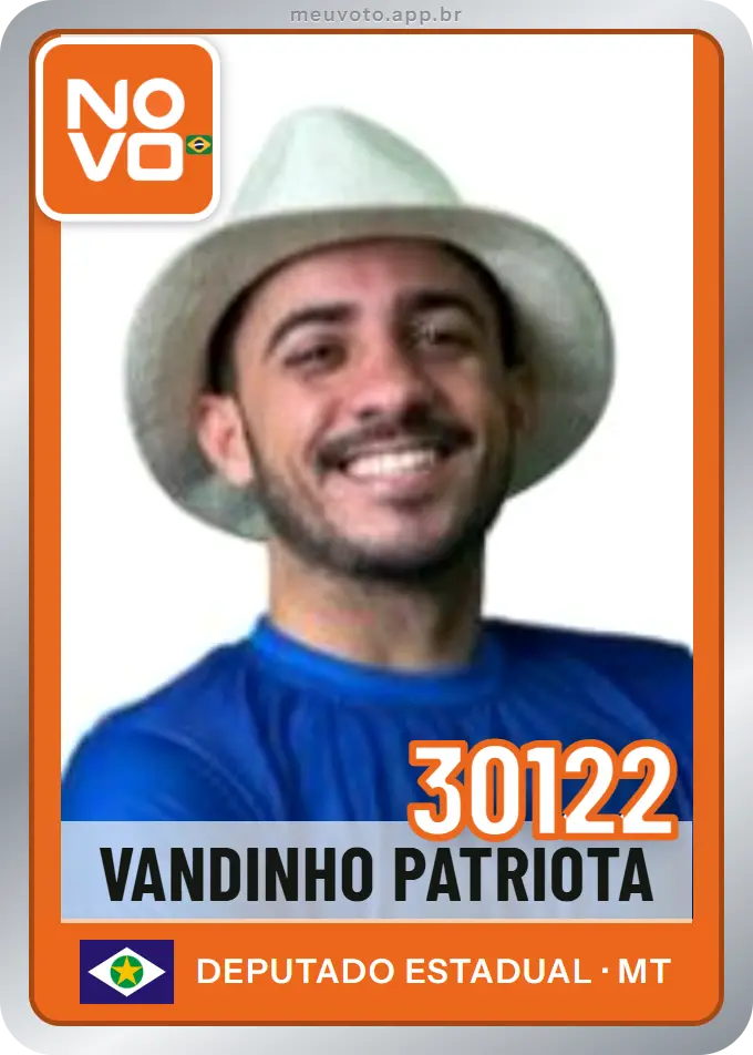 Carta de Vandinho Patriota, número 30122, Novo