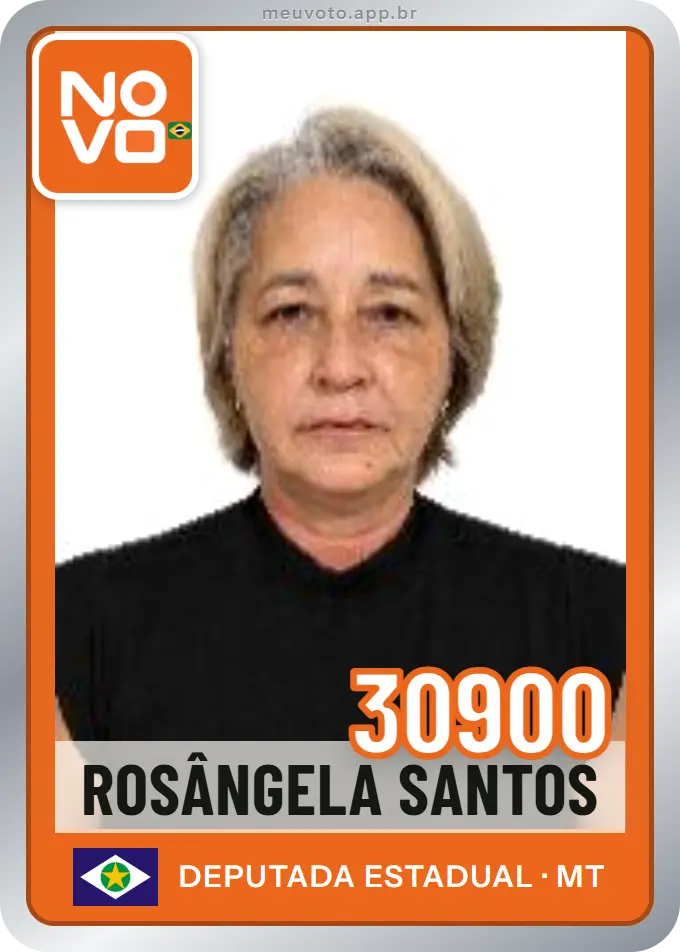 Carta de Rosângela Santos, número 30900, Novo