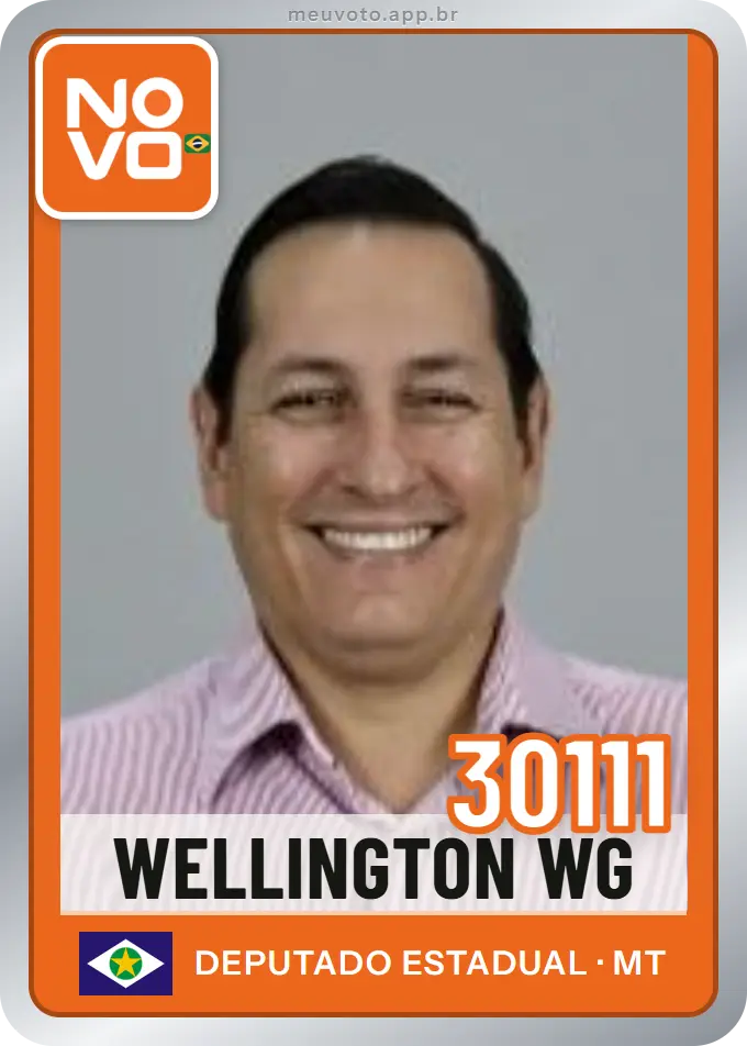 Carta de Wellington Wg, número 30111, Novo