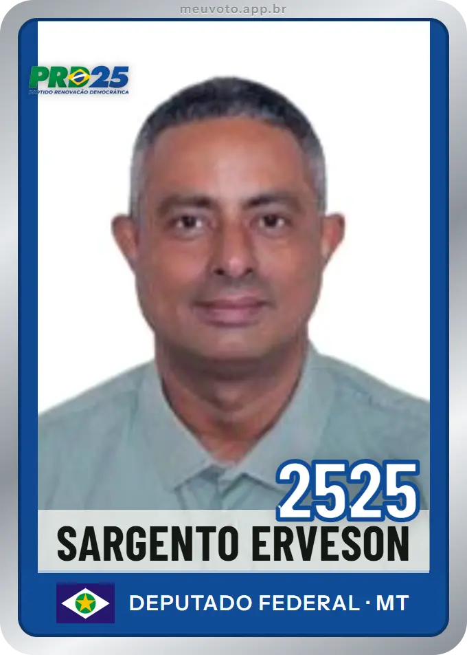 Carta de Sargento Erveson, número 2525, PRD
