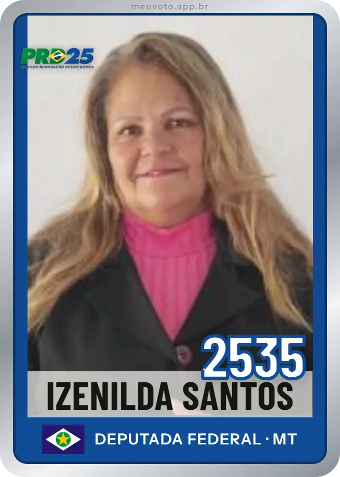 Carta de Izenilda Santos, número 2535, PRD