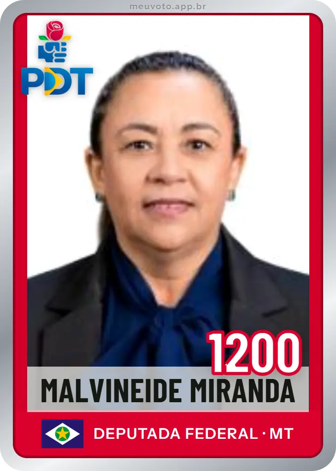 Carta de Malvineide Miranda, número 1200, PDT