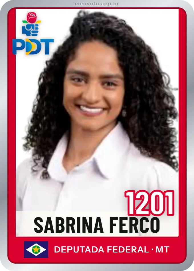 Carta de Sabrina Ferco, número 1201, PDT