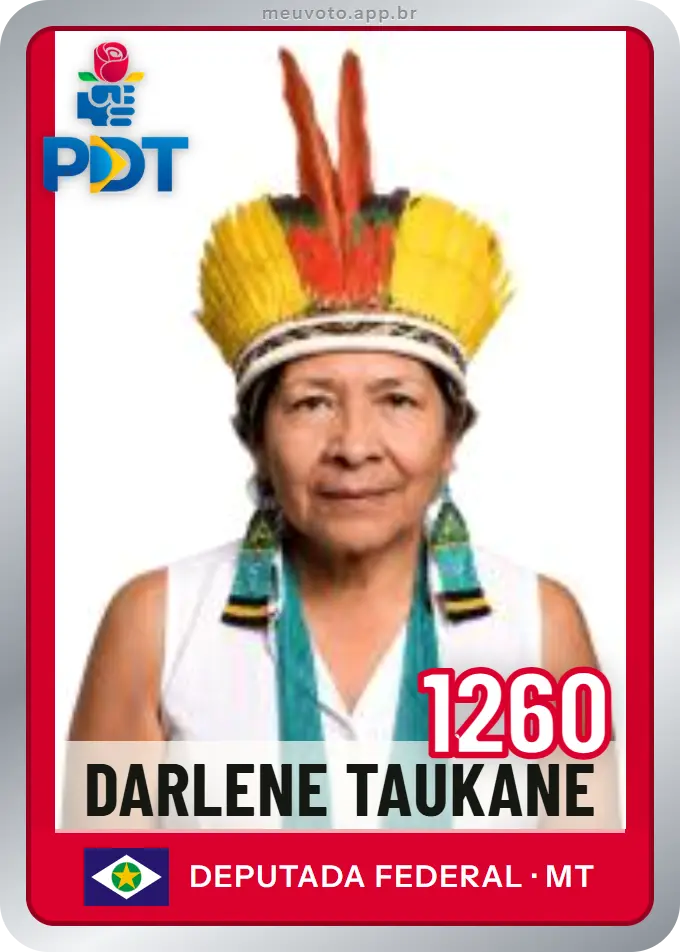 Carta de Darlene Taukane, número 1260, PDT