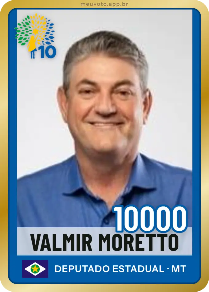 Carta de Valmir Moretto, número 10000, Republicanos