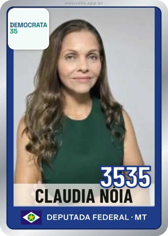 Carta de Claudia Nóia, número 3535, Democrata