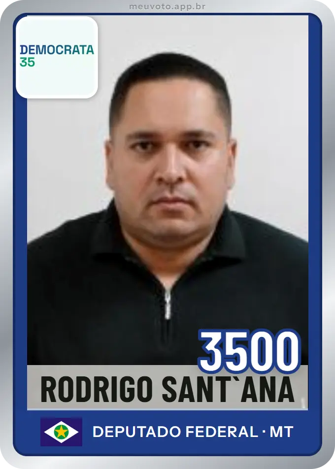 Carta de Rodrigo Sant`ana, número 3500, Democrata