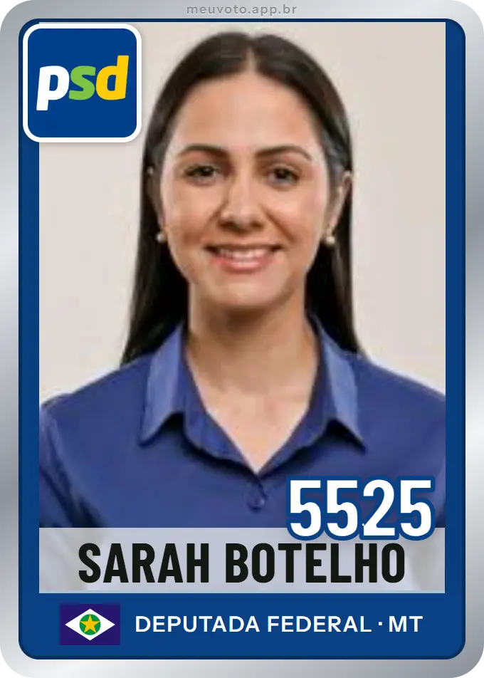 Carta de Sarah Botelho, número 5525, PSD