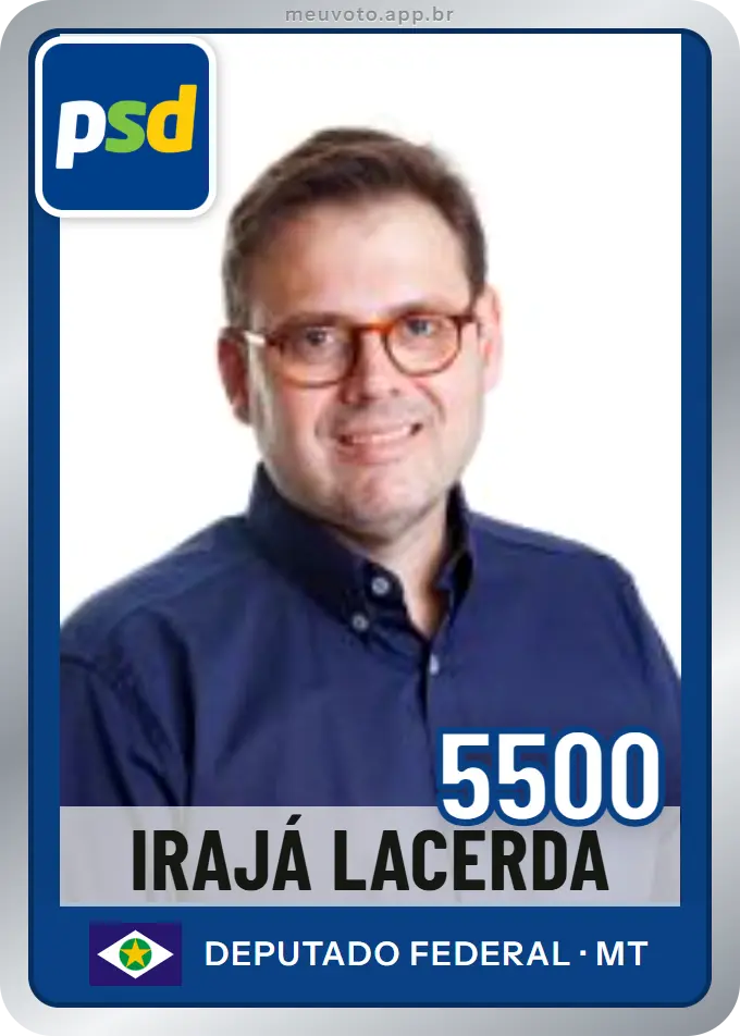 Carta de Irajá Lacerda, número 5500, PSD