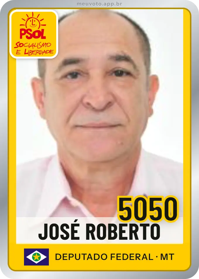 Carta de José Roberto, número 5050, PSOL