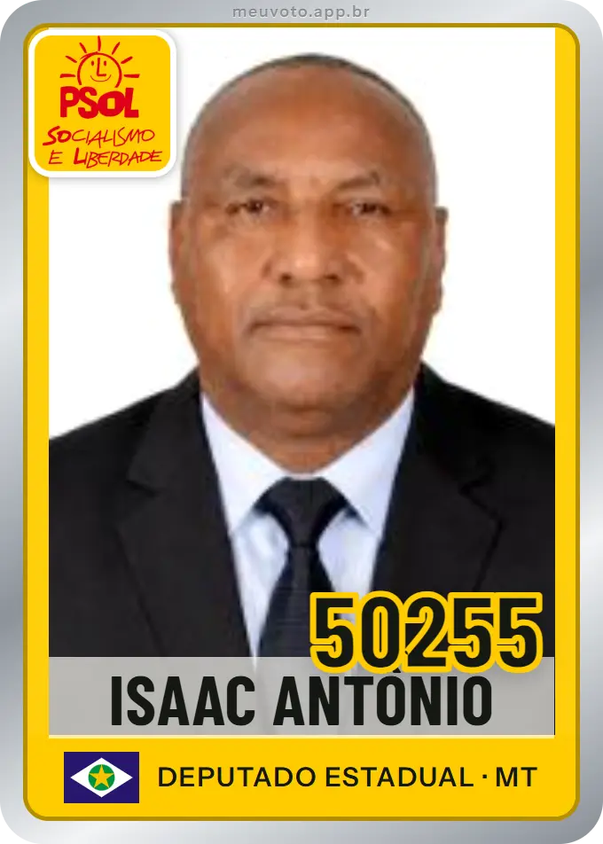 Carta de Isaac Antônio, número 50255, PSOL