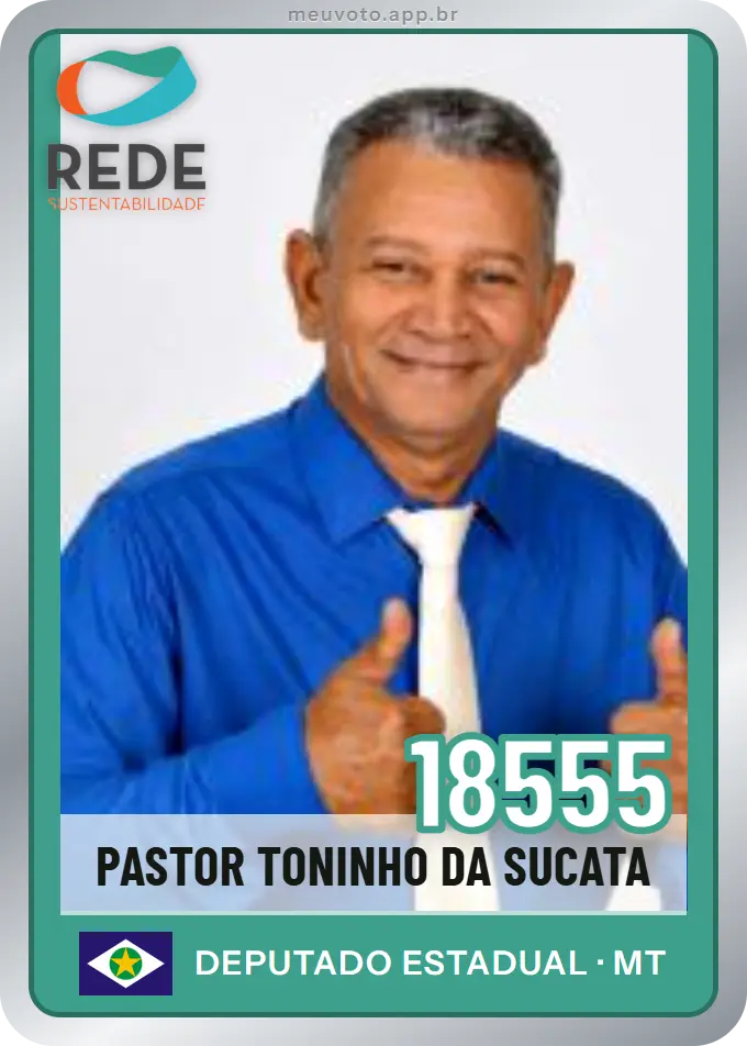 Carta de Pastor Toninho da Sucata, número 18555, Rede