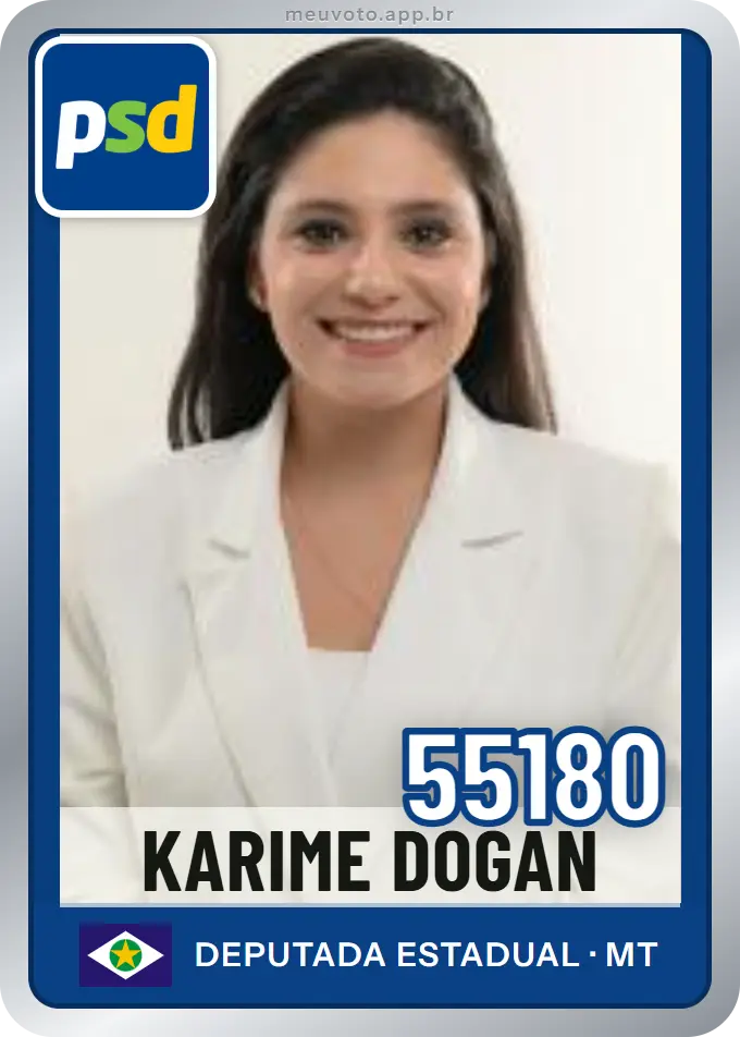 Carta de Karime Dogan, número 55180, PSD