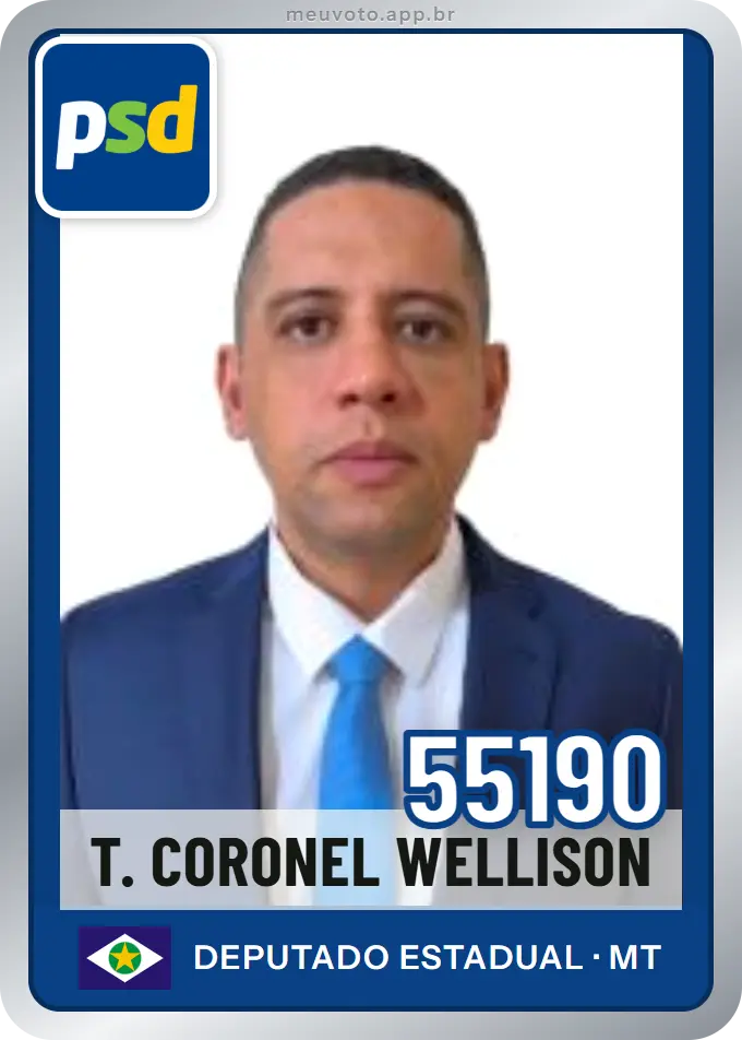 Carta de T. Coronel Wellison, número 55190, PSD