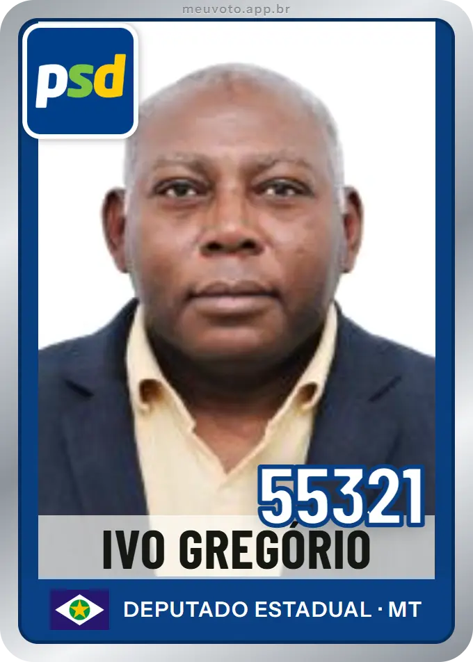 Carta de Ivo Gregório, número 55321, PSD