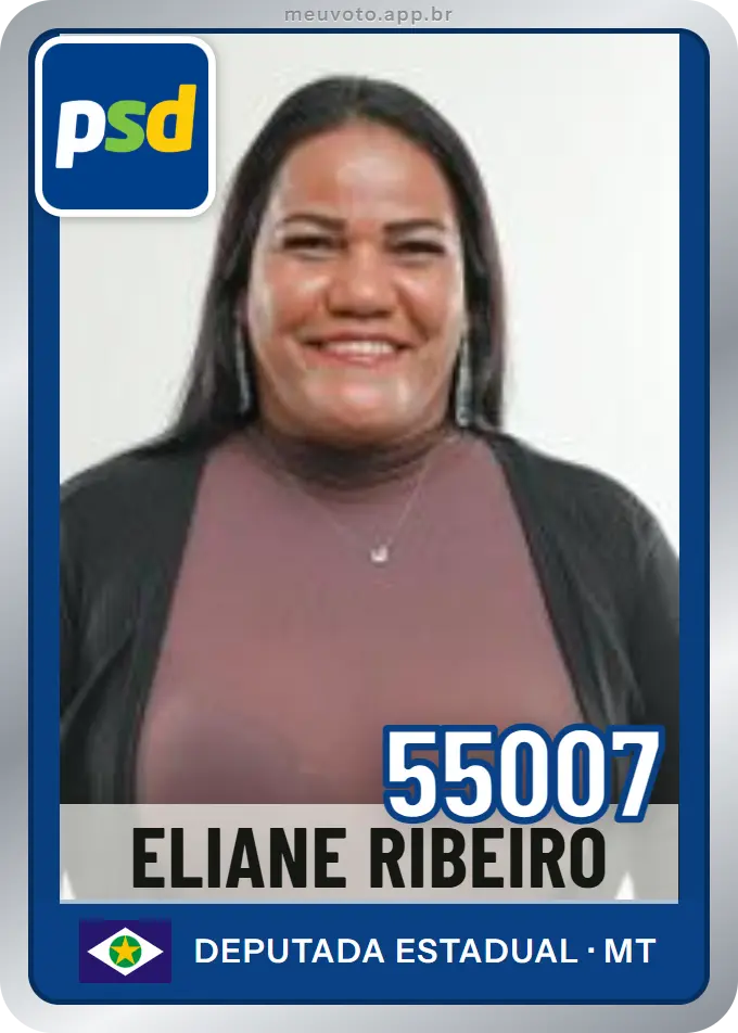 Carta de Eliane Ribeiro, número 55007, PSD