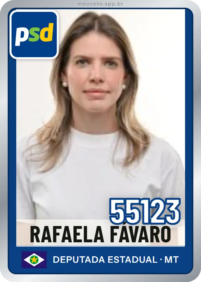 Carta de Rafaela Fávaro, número 55123, PSD