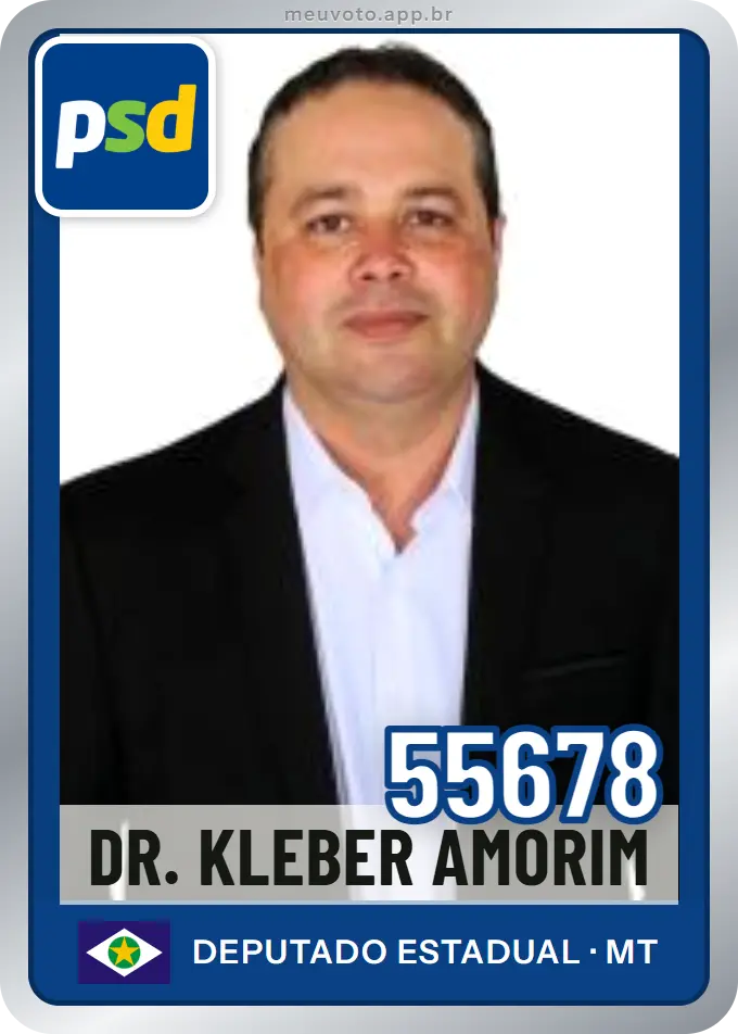 Carta de Dr. Kleber Amorim, número 55678, PSD