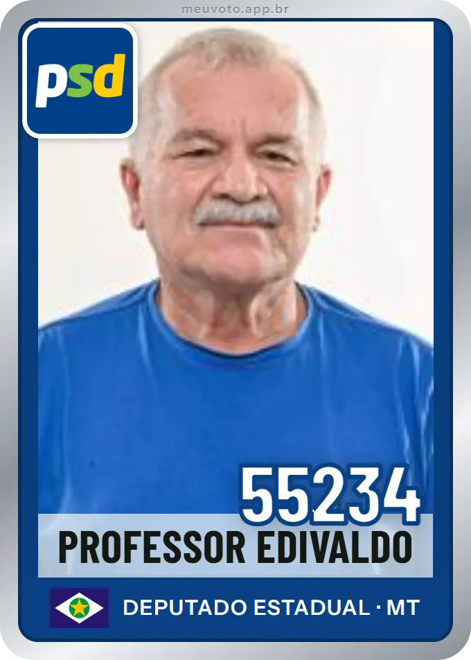 Carta de Professor Edivaldo, número 55234, PSD
