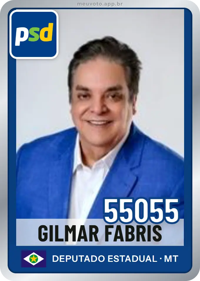 Carta de Gilmar Fabris, número 55055, PSD