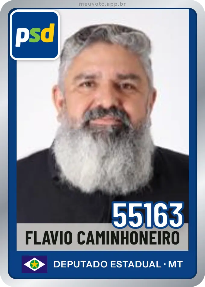 Carta de Flavio Caminhoneiro, número 55163, PSD