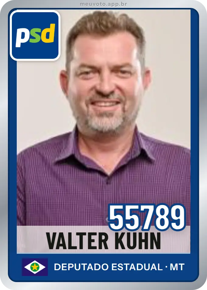Carta de Valter Kuhn, número 55789, PSD