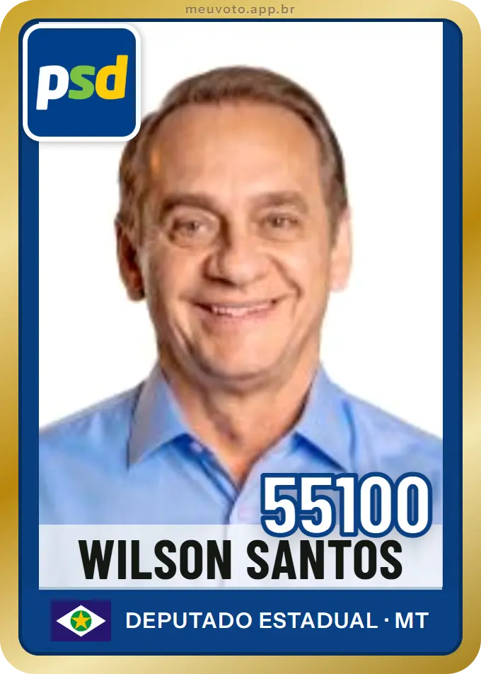 Carta de Wilson Santos, número 55100, PSD