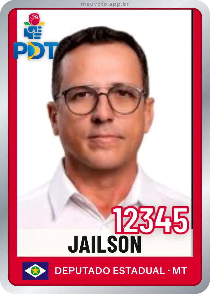 Carta de Jailson, número 12345, PDT