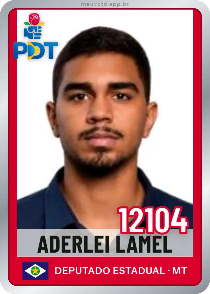 Carta de Aderlei Lamel, número 12104, PDT