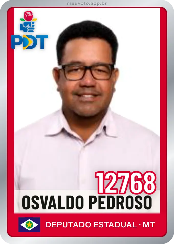 Carta de Osvaldo Pedroso, número 12768, PDT
