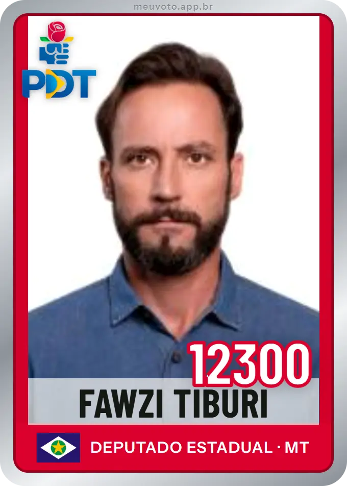 Carta de Fawzi Tiburi, número 12300, PDT