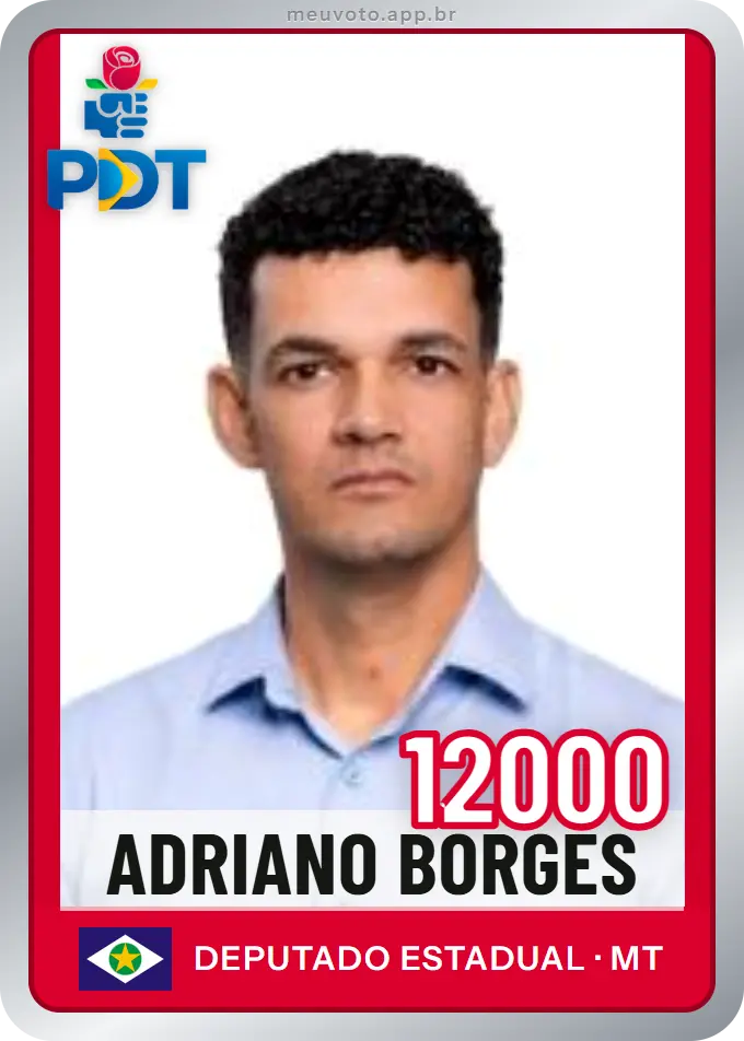 Carta de Adriano Borges, número 12000, PDT
