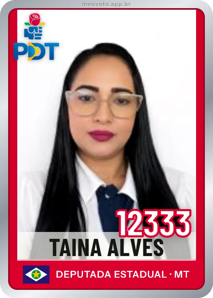 Carta de Taina Alves, número 12333, PDT