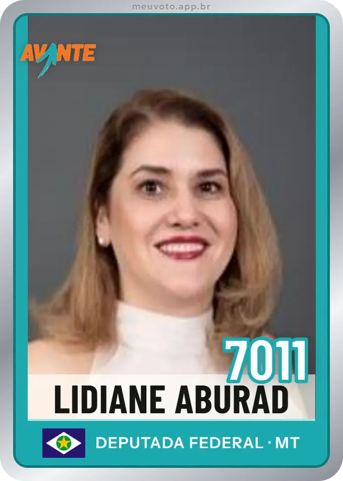 Carta de Lidiane Aburad, número 7011, Avante