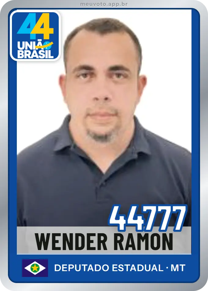 Carta de Wender Ramon, número 44777, União