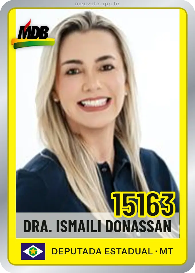 Carta de Dra. Ismaili Donassan, número 15163, MDB